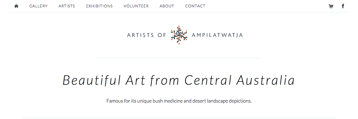 Artists of Ampilatwatja website