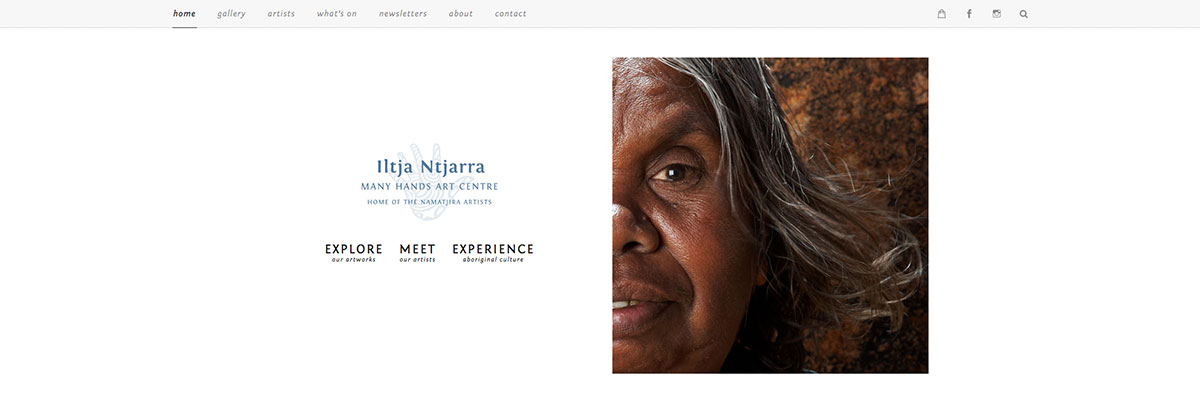 Iltja Ntjarra Many Hands Art Centre website