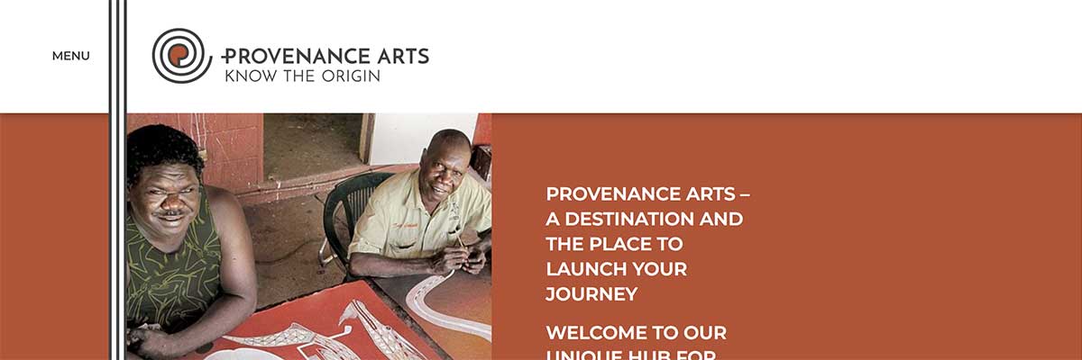 Provenance Arts website